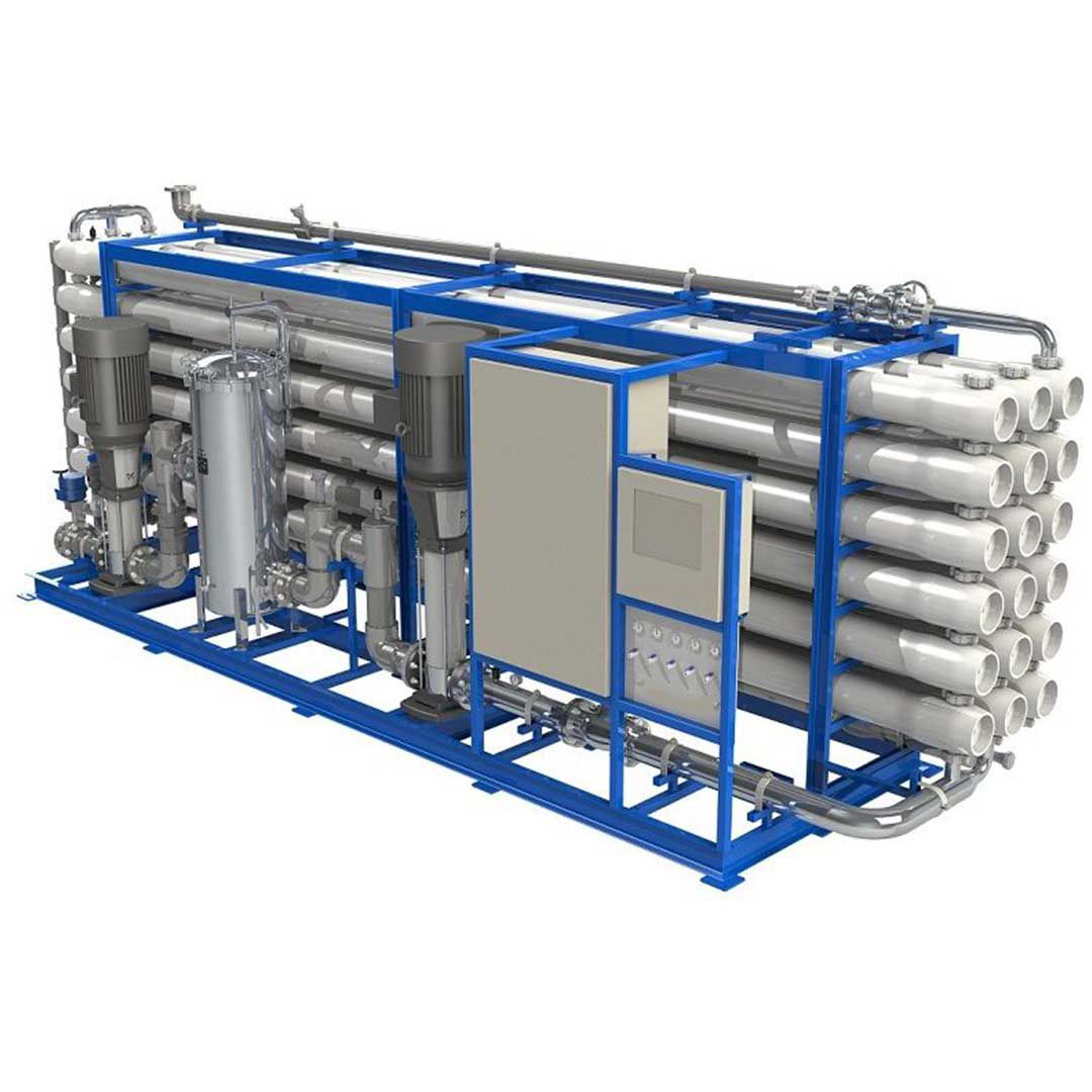 دستگاه تصفیه آب صنعتی RO با ظرفیت 10،000 متر مکعب